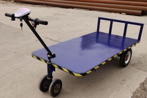 Mobil pipih listrik otomatis baja tahan karat, <span class=keywords><strong>Platform</strong></span> empat roda untuk penyimpanan, alat industri, layanan purnajual baik - Product Image 6