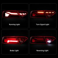 Feux arrière à LED BK pour Audi A5 S5 2008-2016, clignotants dynamiques séquentiels, feux de jour (DRL), mise à niveau Plug and Play