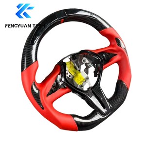 Volant de voiture en cuir noir personnalisable en direct d'usine, avec fibre de carbone forgée bleue, pour Infiniti FX35 G25 G37 Q50 Q60 Q70 <span class=keywords><strong>350Z</strong></span> - Product Image 2