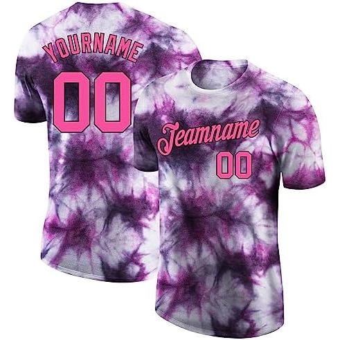 Tie Dye-noir et rose