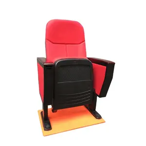 Factory supply used cinema theater chair seats with steel frame and fixed foot