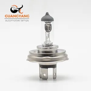 Fabricant H4 p45t 12v 60/55w 100/90w blanc phare de voiture auto ampoule halogène verre de quartz