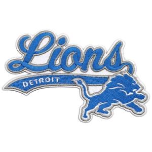 Gameday Custom Iron on Patches NFL Twill Fabric Football Embroidery Detroit Lions Iron On Patch Lions Club Embroidery Patches - Product Image 2