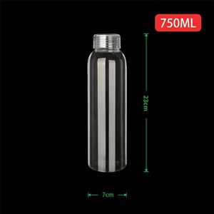 17 Oz Clear Transparent Glass Water Bottle with Lid Wide Mouth Leak Proof for Gym <b>Travel</b> Home School Office Promotion <b>Gift</b> - Product Image 3