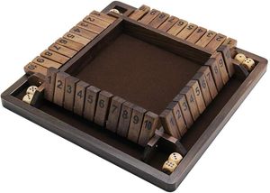 <span class=keywords><strong>Jeu</strong></span> <span class=keywords><strong>de</strong></span> dés classique Shut the Box personnalisé en bois <span class=keywords><strong>de</strong></span> 12 pouces pour 4 joueurs, version <span class=keywords><strong>de</strong></span> table et <span class=keywords><strong>jeu</strong></span> <span class=keywords><strong>de</strong></span> société pour pub - Product Image 2
