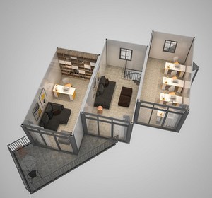 Thuận Tiện Tải Vận Chuyển Container Modular Di Động Prefab Di Động Kết Cấu Thép Container Giá Thấp Tiny House - Product Image 5