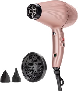 Sèche-cheveux électrique professionnel en plastique à vent puissant, température constante, ionisation lumière bleue, séchage rapide, outil de soin des cheveux portable - Product Image 1
