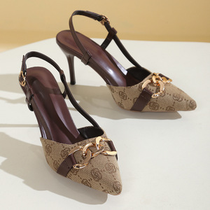 Collezione Primavera Estate 2025 Tacco a Spillo Elegante da <span class=keywords><strong>Donna</strong></span> Nuovo Design a Punta per Esterno Tacco Alto Chiuso in Punta - Product Image 3