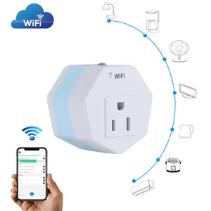 Smart Plug США Smart Life мини на креплении для пульта управления Wi-Fi розетка 15A