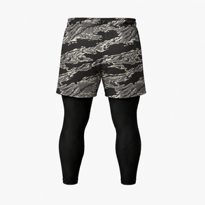 Shorts Deportivos 2 en 1 con Sublimación Personalizada, Leggings Interiores de Doble Capa para Gimnasio, Entrenamiento, Running, Fitness, MMA - Product Image 2