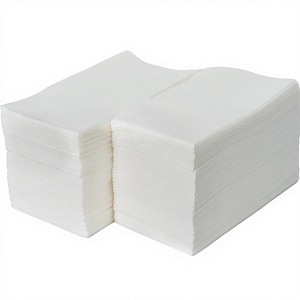 Servilletas de Papel Airlaid con Sensación de Lino Blanco, de Alta Calidad, de 1 Capa, para Cenas, Fiestas, Bodas, con Logotipo Personalizado Impreso en Serigrafía - Product Image 1