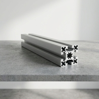 Profilés en aluminium extrudé industriel 40x40 à rainures en T pour cadre de table de travail, usinage CNC, rail en T durable