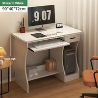 Support d'ordinateur de bureau en bois simple et durable, directement de l'usine, avec espace de rangement pour clavier, pour unité principale, inclut un support de clavier