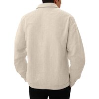 Jaket Musim Semi Musim Gugur Jaket Warna Solid Baru Jaket Kasual Kerja Kemeja Lengan Panjang Jaket Pria