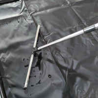 Tapis de confinement de sol de voiture de garage en vinyle PVC imperméable pour huiles de neige boue