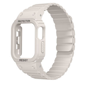 Funda de TPU <span class=keywords><strong>CM</strong></span> Ultra de 49mm, muñequera magnética de silicona para <span class=keywords><strong>Apple</strong></span> <span class=keywords><strong>Watch</strong></span>, brazalete magnético de 45mm, 44mm, 41mm para IWatch 8 7 6 SE - Product Image 1