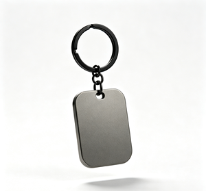 Porte-clés en métal personnalisé, étiquette gravée, pendentif plaque nominative, idéal pour cadeau promotionnel - Product Image 3