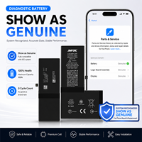 Batteries de téléphone portable OEM d'usine pour iPhone 11 12 14 16 17 Pro Max, affichant l'apparence d'une batterie d'origine