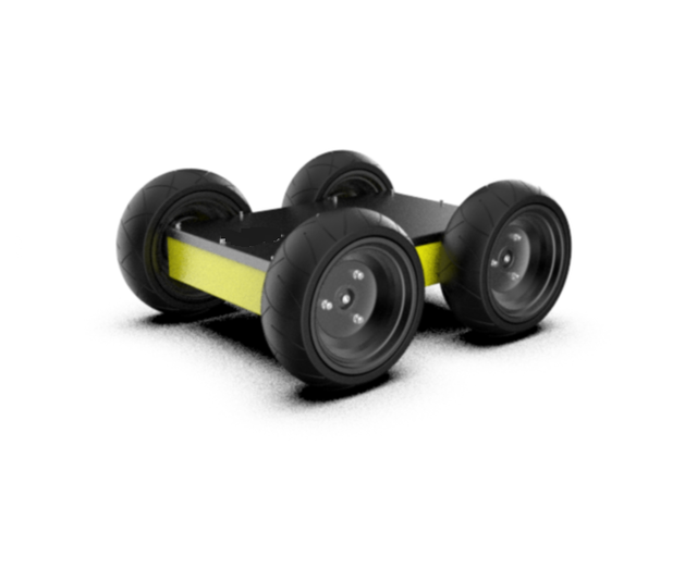 Factory Price Customizable Wheeled Chassis 50KG Load Capacity Robot with Motor IP64 Protection Differential Steering
