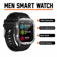 Smartwatch C40 Pro per Uomo, Display Touch Completo da 2,19", Chiamate BT, Impermeabile IP67, Monitoraggio del Sonno e Fitness, Logo Personalizzabile