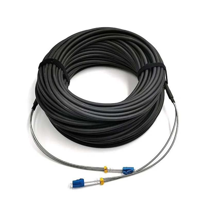 Cabo de fibra óptica FTTA CPRI 4 núcleos PDLC para Lc/Sc/Fc, cabo de fibra óptica de modo único, conector sc à prova d'água, cabo de ligação de chumbo de modo único