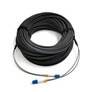 Cabo de fibra óptica FTTA CPRI 4 núcleos PDLC para Lc/Sc/Fc, cabo de fibra óptica de modo único, conector sc à prova d'água, cabo de ligação de chumbo de modo único