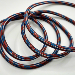 Tuyau EPDM JiuRui rouge et bleu + SS304 <span class=keywords><strong>flexible</strong></span> tressé en fil métallique <span class=keywords><strong>extractible</strong></span> <span class=keywords><strong>pour</strong></span> douche avec garantie d'un an <span class=keywords><strong>pour</strong></span> une utilisation en salle de bain - Product Image 1