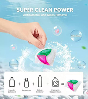 Lessives en dosettes 3-en-1 écologiques à parfum longue durée, élimination des taches et protection des couleurs, fabricant OEM