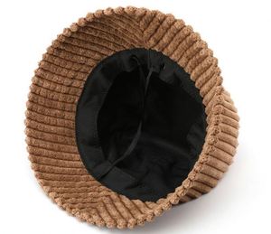 Corduroy <b>Bucket</b> <b>Hats</b> <b>Reversible</b> Travel Daily Cap Trendy Soft Warm Lightweight Outdoor Fisherman Fun Vacation Promotion Gift - Product Image 4