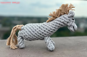 Jouet à mâcher <span class=keywords><strong>de</strong></span> corde <span class=keywords><strong>de</strong></span> <span class=keywords><strong>cheval</strong></span> et <span class=keywords><strong>de</strong></span> chien durable fait à la main - Product Image 3