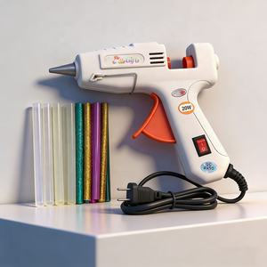 Pistola de Pegamento Caliente de Doble Temperatura 15W 25W, Color Blanco, para Proyectos DIY, Uso Doméstico, Manualidades, con Juego de Barras de Pegamento Brillantes de Colores Surtidos - Product Image 2