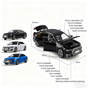 سيارة أودي A6 دييكاست أصلية مصرح بها مع أبواب مضيئة وصوتية متاحة بـ 3 ألوان - Product Image 4