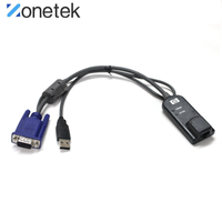 Nouvel adaptateur d'interface USB pour console KVM HPE AF628A, câble vidéo en stock