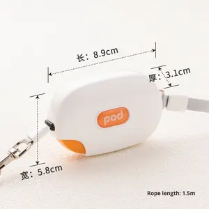 Jianbo 1,5 m Magic Ball Dispositivo de tracción Perros pequeños Sólido Teddy <span class=keywords><strong>Golden</strong></span> <span class=keywords><strong>Retriever</strong></span> Bichon Cintas Pet Pod Plástico acolchado - Product Image 4