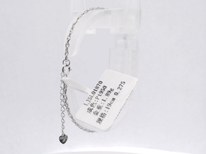 Twisted Rope Gloss White Pt950 Flexible Wristlet With Braided Segments For Weekend Females Light <b>Stack</b> Platinum Wrist Ornament - Product Image 6