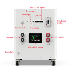 Batteria LiFePO4 32Kwh 51.2V 628AH Stile Verticale Bianca con Display LCD Touch da 4.3 Pollici JK V19 BMS per Energia Domestica - Product Image 2
