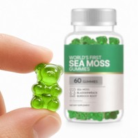 Gummies de mousse de mer irlandaise naturelle à formule personnalisée avec fucus et bardane pour soutenir la santé immunitaire, l'intestin et le bien-être général