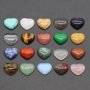 En gros 15*18mm Naturel Cristal <span class=keywords><strong>Coeur</strong></span> Pierres Précieuses Pierres De Guérison pour L'énergie Méditation Soulagement Du Stress-Autre Cristal Artisanat - Product Image 4