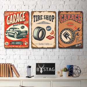 Bán Buôn Kim Loại Nhôm Xe Xe Áp phích Tự Động Tùy Chỉnh Mô Hình Tường Trang Trí Nội Thất Cổ Điển Tin Dấu Hiệu Nhôm Mảng Bám Kim Loại Dấu Hiệu Cho Tường - Product Image 5