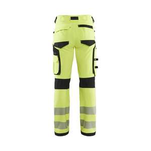 BLAKLADER - 119716423399C156 Pantalones Hi-Vis Elásticos en 4 direcciones sin bolsillos para uñas Amarillo/Negro-EAN 7330509840498 ROPA DE TRABAJO DE 2017 - Product Image 2