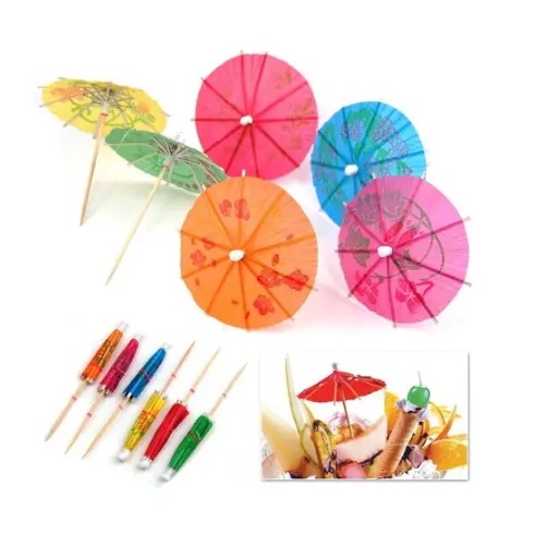 Оптовая продажа зонтик коктейльные палочки для празднования вечеринки