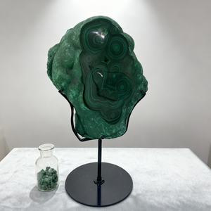 Pierres naturelles <span class=keywords><strong>de</strong></span> haute qualité, cristal <span class=keywords><strong>de</strong></span> <span class=keywords><strong>malachite</strong></span>, coupe irrégulière, ornement, artisanat en cristal sculpté pour <span class=keywords><strong>la</strong></span> décoration - Product Image 2