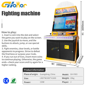 Máquina de Juego Arcade Clásica de Interior Estilo <span class=keywords><strong>Street</strong></span> <span class=keywords><strong>Fighter</strong></span>, Operada con Monedas, Construcción de Metal y Plástico, Compatible con Inglés - Product Image 6