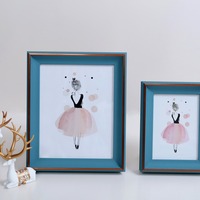 Cadre photo moderne minimaliste en PS avec passe-partout blanc, cadre fin pour table et mur, décoration intérieure