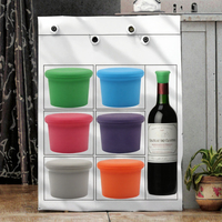 Bouchons de vin réutilisables en silicone sans BPA SNOWBOY WS002, anti-fuite, couvre-bouteille de bière pour