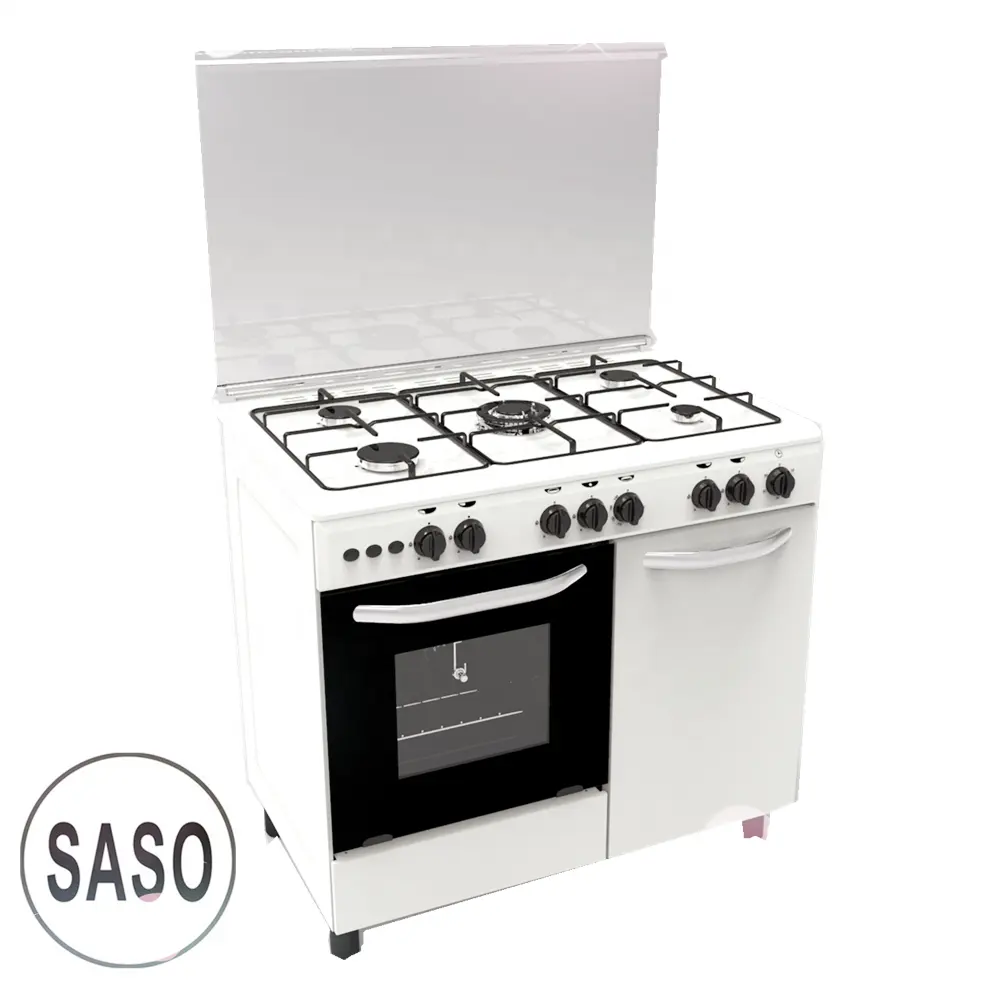 Freestanding Gas Bếp Với Gas Chai, 5 Đầu Đốt Lò Với Gas Chai Cửa, Gas Phạm Vi Với Grill Chai Ấm Hơn