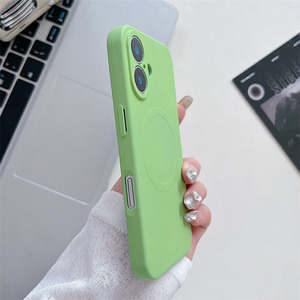 Funda Móvil Magnética de Silicona Líquida Original para <span class=keywords><strong>iPhone</strong></span> 16 Pro <span class=keywords><strong>Max</strong></span> 15 14Plus 13 12 11 XR <span class=keywords><strong>XS</strong></span> Funda Protectora Suave Carga Inalámbrica - Product Image 5