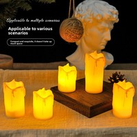 LED Flammenlose Kunststoff-Kerzenlampe Batteriebetrieben Umweltfreundliche Romantische Atmosphäre für Geburtstag Neujahr Heim-Dekoration