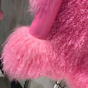 <span class=keywords><strong>Gilet</strong></span> in Pelliccia per <span class=keywords><strong>Donna</strong></span> <span class=keywords><strong>Marrone</strong></span> Scuro, Giacche in Vera Pelliccia di Pecora, <span class=keywords><strong>Gilet</strong></span> Senza Maniche in Pelliccia Mongola - Product Image 5