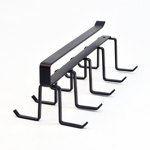 Ripai Cabinet Hanging Rack Carbon Steel L-shaped Cup Holder <b>Kitchen</b> <b>Storage</b> Organizer - Product Image 4
